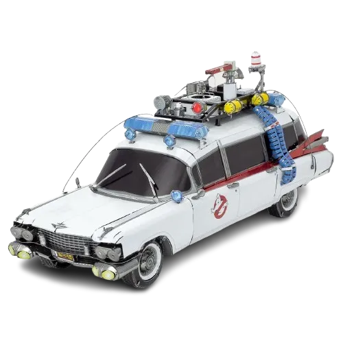 Auto CazaFantasmas COL003.- Carro Coleccionable Cazafantasmas Ghostbusters Ecto-1 – Modelo a Escala 1:24