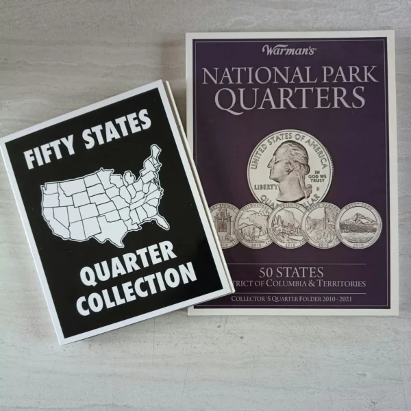 ALB003.- Colección Completa de Álbumes Numismáticos de Estados Unidos — Historia y Monedas Conmemorativas