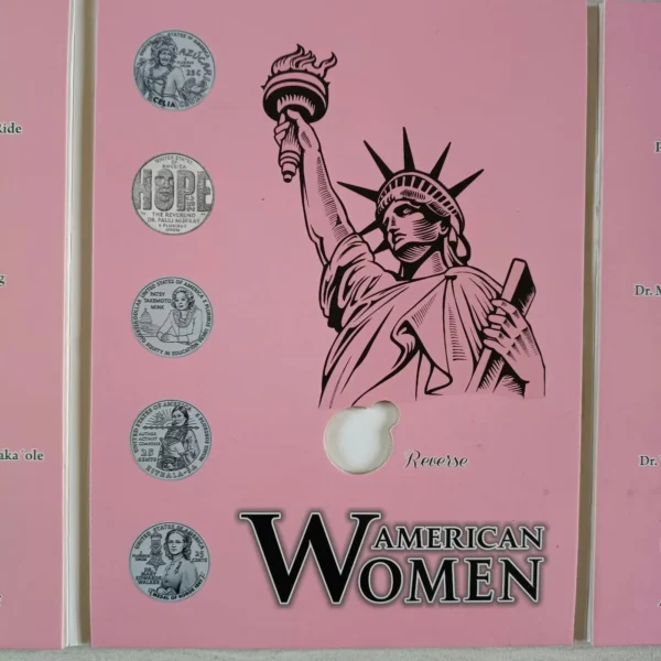 ALB001.- Álbum Coleccionable American Women Quarters 2022–2025 — Mujeres que Hicieron Historia en EE.UU.