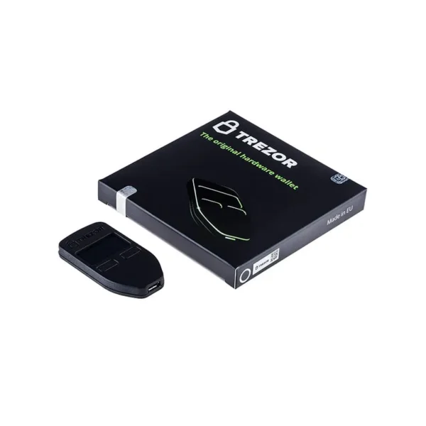 MIN004.- Trezor Model One Black | Billetera Física para Bitcoin, Ethereum y Tokens ERC-20 | Cold Wallet con PIN, Passphrase y Almacenamiento Offline