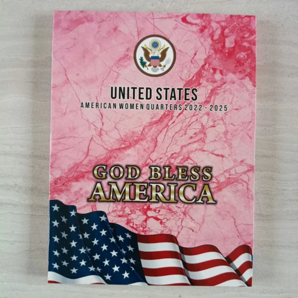 ALB001.- Álbum Coleccionable American Women Quarters 2022–2025 — Mujeres que Hicieron Historia en EE.UU.
