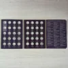 ALB008.- Álbum de 25 centavos de: Estados y Territorios + Álbum de 25 ctvs de Parques Nacionales de USA, Numismática, Coleccionable