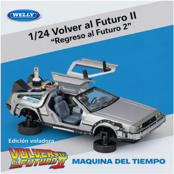 COL001.- Carro original de colección película VOLVER AL FUTURO II Back to the Future II, escala 1:24