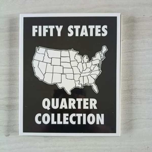 ALB008.- Álbum de 25 centavos de: Estados y Territorios + Álbum de 25 ctvs de Parques Nacionales de USA, Numismática, Coleccionable