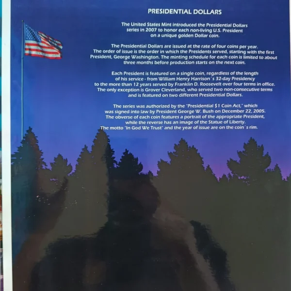 ALB007.- Álbum para Monedas de Dólar de Presidentes USA, 88 monedas actualizado 2024