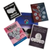 ALB003.- Colección Completa de Álbumes Numismáticos de Estados Unidos — Historia y Monedas Conmemorativas